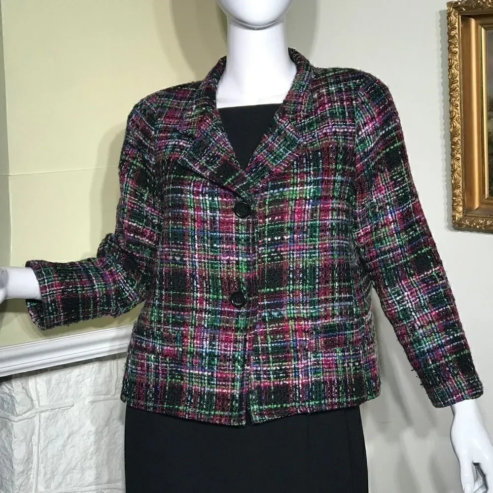 Talbots Multi-Colour Loomed Short Jacket - Picture 2 of 9